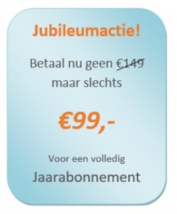 Jubileumactie!